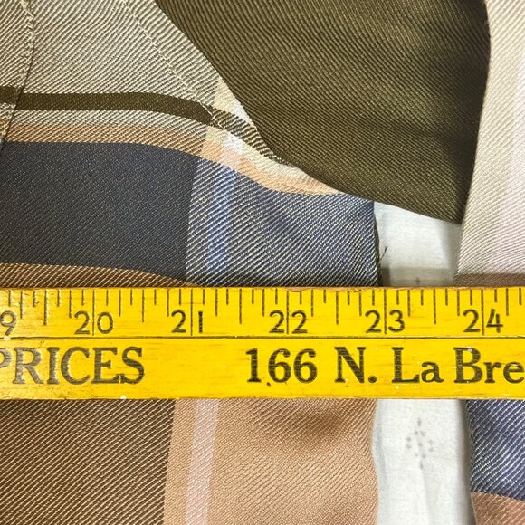 Lucky Brand Women Plaid Button-Up Shirt XL Multi-Color Viscose Modal Casual - Picture 9 of 16